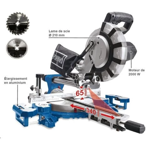 Scie à Onglet Radiale HM216SPX SCHEPPACH Ø210 Mm + 2 Lames - 5901221901 2 Scie à Onglet Radiale HM216SPX SCHEPPACH Ø210 Mm + 2 Lames - 5901221901 – Image 2