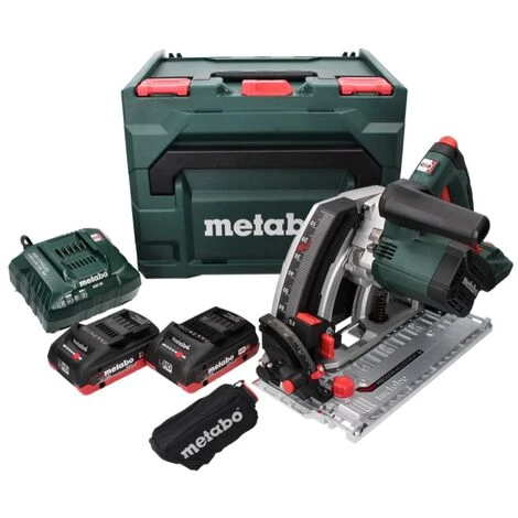 METABO® Metabo KT 18 LTX 66 BL Scie Circulaire Plongeante Sans Fil 18 V 165 Mm + 2x Batteries 4.0 Ah + Chargeur + Coffret MetaBOX 1 METABO® Metabo KT 18 LTX 66 BL Scie Circulaire Plongeante Sans Fil 18 V 165 Mm + 2x Batteries 4.0 Ah + Chargeur + Coffret MetaBOX
