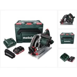 METABO® Metabo KT 18 LTX 66 BL Scie Circulaire Plongeante Sans Fil 18 V 165 Mm + 1x Batterie 4.0 Ah + Chargeur + Coffret MetaBOX