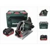 METABO® Metabo KT 18 LTX 66 BL Scie Circulaire De Plongée Sans Fil 18 V 165 Mm + 1x Batterie 10,0 Ah + Coffret MetaBOX - Sans Chargeur