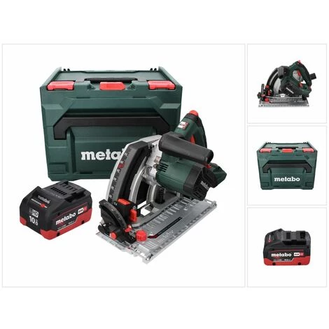 METABO® Metabo KT 18 LTX 66 BL Scie Circulaire De Plongée Sans Fil 18 V 165 Mm + 1x Batterie 10,0 Ah + Coffret MetaBOX - Sans Chargeur 1 METABO® Metabo KT 18 LTX 66 BL Scie Circulaire De Plongée Sans Fil 18 V 165 Mm + 1x Batterie 10,0 Ah + Coffret MetaBOX - Sans Chargeur