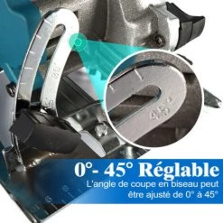 ONEVAN Scie Circulaire, électrique Sans Fil 5” 10800rpm 1000W 125mm à Main Scie Adapté à Makita 18V Batterie - Avec 1*lame -Scie électrique portative Soldes 63594620 3