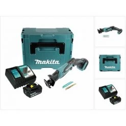 Makita DJR 183 RG1J Scie Sabre Sans Fil 18 V + 1x Batterie 6,0 Ah + Chargeur + Coffret Makpac -Scie électrique portative Soldes 63725208 3