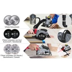 METERK Scie Circulaire électrique Miniature De 115 Mm -Scie électrique portative Soldes 63739784 4