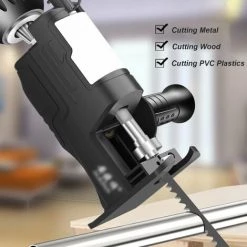 LIFCAUSAL Perceuse électrique Modifiée-scies Ménage Poche Alternative-scies Portable Outil De Coupe Du Bois Scies Sabres -Scie électrique portative Soldes 63810864 3