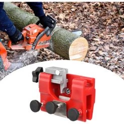 SUPERSELLER Affûteuse De Chaîne De Tronçonneuse Manuelle Portable Meuleuse De Chaîne De Scie à Manivelle Outil D'affûtage Domestique Accessoire De Rectifieuse Pour Chaîne - Rouge - Rouge -Scie électrique portative Soldes 63860917 5