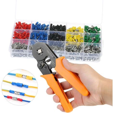SUPERSELLER Pince à Sertir Professionnelle Auto-réglable Pour Fil De Câble Pince à Sertir Outil Pince à Sertir 0,25-6,0 Mm² + 1640 Pièces De Cordon Isolé En Cuivre Bornes à Sertir Connecteur De Fil électrique AWG23-10 Ensemble 5 SUPERSELLER Pince à Sertir Professionnelle Auto-réglable Pour Fil De Câble Pince à Sertir Outil Pince à Sertir 0,25-6,0 Mm² + 1640 Pièces De Cordon Isolé En Cuivre Bornes à Sertir Connecteur De Fil électrique AWG23-10 Ensemble – Image 5