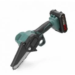 GroupM Norme Européenne 4 Pouces Une électrique Une Charge Bleu Mini Scie électrique Au Lithium Rechargeable Tronçonneuse électrique D'élagage