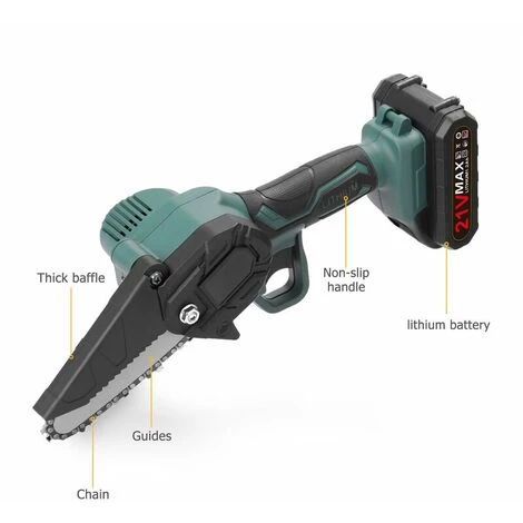 GroupM Norme Européenne 4 Pouces Une électrique Une Charge Bleu Mini Scie électrique Au Lithium Rechargeable Tronçonneuse électrique D'élagage 5 GroupM Norme Européenne 4 Pouces Une électrique Une Charge Bleu Mini Scie électrique Au Lithium Rechargeable Tronçonneuse électrique D'élagage – Image 5