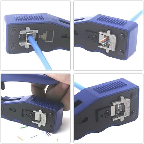 CARILLONSàVENT Carivent Pince à Sertir Professionnelle RJ45 Outil Sertissage RJ45 Cat 7 Avec Prise Cat6 RJ45 Et Connecteur RJ45 3 CARILLONSàVENT Carivent Pince à Sertir Professionnelle RJ45 Outil Sertissage RJ45 Cat 7 Avec Prise Cat6 RJ45 Et Connecteur RJ45 – Image 3