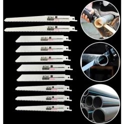 CARILLONSàVENT Lames De Scie Sabre 10-Piece Pour Bois Et Métal Avec Boîte De Rangement Carivent