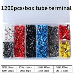 HAZEL Pince A Sertir Cosse Electrique,avec Poignée Ergonomique Et Bornes De Fil 1200PCS Connecteurs à Sertir AWG 23-7, 0.25-10mm2, HSC8 6-4A -Scie électrique portative Soldes 64196250 5