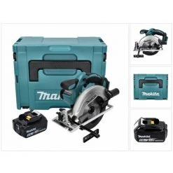 Makita DSS 611 T1J Scie Circulaire Sans Fil 18 V 165 Mm + 1x Batterie 5,0 Ah + Coffret Makpac - Sans Chargeur -Scie électrique portative Soldes 64392312 4