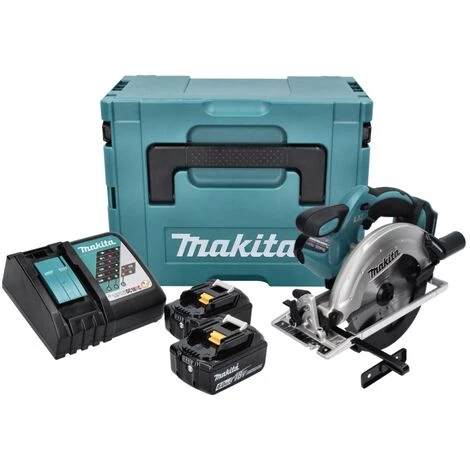 Makita DSS 611 RGJ Scie Circulaire Sans Fil 18 V 165 Mm + 2x Batteries 6,0 Ah + Chargeur + Coffret Makpac 2 Makita DSS 611 RGJ Scie Circulaire Sans Fil 18 V 165 Mm + 2x Batteries 6,0 Ah + Chargeur + Coffret Makpac – Image 2
