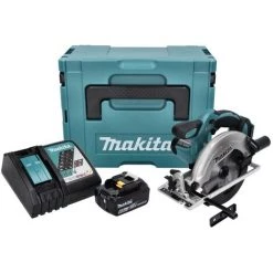 Makita DSS 611 RG1J Scie Circulaire Sans Fil 18 V 165 Mm + 1x Batterie 6,0 Ah + Chargeur + Coffret Makpac -Scie électrique portative Soldes 64392383 3