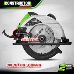 Scie Circulaire 1200W Avec Lame De 185mm - Constructor PROMOTIONAL -Scie électrique portative Soldes 64535976 4