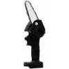 LITZEE Scie à Chaîne électroportative Maison Jardin Jardin Scie D'élagage Mini-scie à Chaîne électrique Portative (noir) Norme Européenne 4 Pouces 550W Scie D'élagage électrique Une électricité Un Chargeur, Scie à Chaîne électroportative