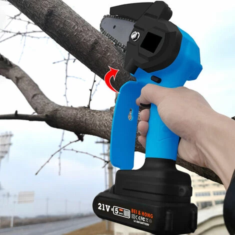 LITZEE Scie à Chaîne électroportative Mini Tronçonneuse électrique Sans Fil à Une Main Coupe-bois Portables Scies à Bois Pour Jardinage élagage Coupe, Prise 4 Pouces Et UE - Prise 4 Pouces Et UE Scie à Chaîne électroportative 4 LITZEE Scie à Chaîne électroportative Mini Tronçonneuse électrique Sans Fil à Une Main Coupe-bois Portables Scies à Bois Pour Jardinage élagage Coupe, Prise 4 Pouces Et UE - Prise 4 Pouces Et UE Scie à Chaîne électroportative – Image 4