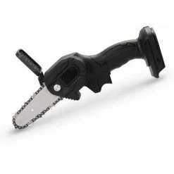 LITZEE Tronçonneuse à Batterie Scie D'élagage électrique Portable, Petite Scie électrique Rechargeable, Scie électrique à Une Main Pour Le Travail Du Bois, Coupe De Jardin, Mini Scie à Chaîne électrique Brossée 21V, Une Batterie électrique Et Une Batterie