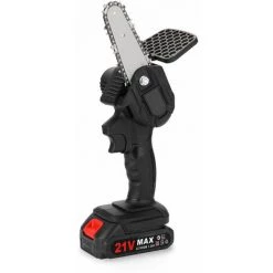 LITZEE Scie à Chaîne électroportative Scie D'élagage électrique Portable, Petite Scie électrique Rechargeable, Scie électrique à Une Main Pour Le Travail Du Bois, Mini Scie à Chaîne électrique Brossée Pour Le Jardinage 21V, Une électrique Et Une Charge, L -Scie électrique portative Soldes 65815918 3
