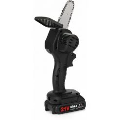 LITZEE Scie à Chaîne électroportative Scie D'élagage électrique Portable, Petite Scie électrique Rechargeable, Scie électrique à Une Main Pour Le Travail Du Bois, Mini Scie à Chaîne électrique Brossée Pour Le Jardinage 21V, Une électrique Et Une Charge, L -Scie électrique portative Soldes 65815918 4