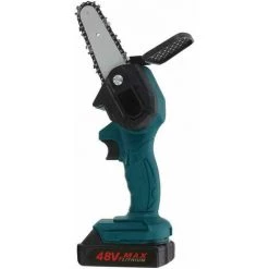 LITZEE Scie à Chaîne électroportative Mini Scie à Chaîne électrique Portative De 4 Pouces Abattage De Bois Domestique Petite Scie électrique 48VF ​​​​EU, Scie à Chaîne électroportative -Scie électrique portative Soldes 65816168 5