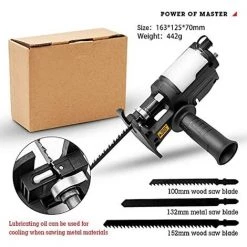 OSQI Scie électrique Modifiée Par Perceuse électrique, Scie Alternative, Outil De Coupe Portable à Usage Domestique - Accessoire De Coupe En Bois Et En Métal -Scie électrique portative Soldes 65988492 5