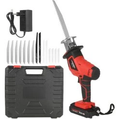 TANCYCO Scie Alternative Compacte Sans Fil électrique 21V Polyvalente Scie Alternative Portable Outil De Coupe Haute Puissance Portable Pour Bois/PVC/métal