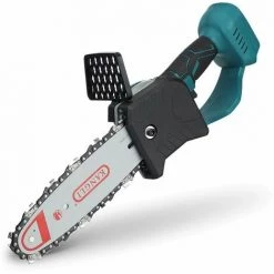 AUGIENB Scie à Chaine Sans Fil 10 Pouces 22900mAh 1 Batteries Bleu