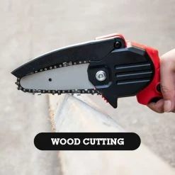DONTODENT Mini Scie à Chaîne électrique Sans Fil Rechargeable Scie à Bois Scie électrique à Une Main - 1500mAh -Scie électrique portative Soldes 67703474 4