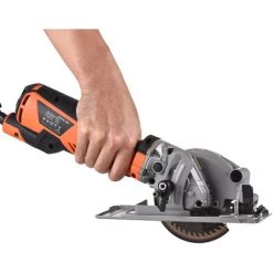 LIFCAUSAL Mini Scie Circulaire 5,8 A 3500 Tr/min Avec Lames 24T 40T Pour Bois Plastique Profondeur De Coupe Maximale 1-11/16'' (90 Degrés) 1-1/8'' (45 Degrés), Coupe En Biseau, Règle D'échelle, Poussière Port D'aspiration -Scie électrique portative Soldes 67837825 4