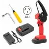 ENLENK Mini Scie à Chaîne électrique Sans Fil Rechargeable Scie à Bois Scie électrique à Une Main - Prise AU à Deux Batteries