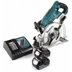 Makita DRS 780 RF Scie Circulaire Sans Fil 36V ( 2x18V ) 185 Mm Brushless + 2x Batteries 3,0Ah + Chargeur -Scie électrique portative Soldes 68154336 4