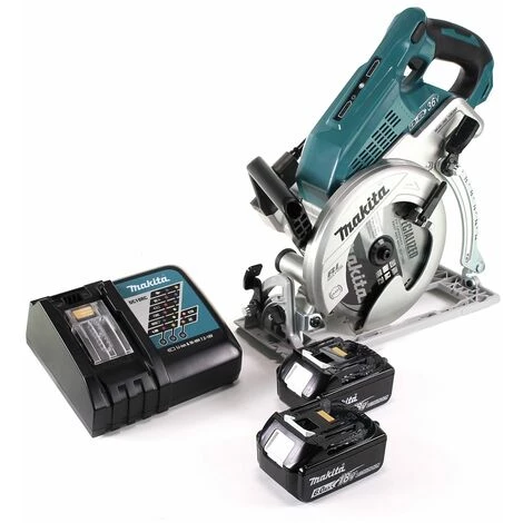 Makita DRS 780 RG Scie Circulaire Sans Fil 36V ( 2x18V ) 185 Mm Brushless + 2x Batteries 6,0Ah + Chargeur 4 Makita DRS 780 RG Scie Circulaire Sans Fil 36V ( 2x18V ) 185 Mm Brushless + 2x Batteries 6,0Ah + Chargeur – Image 4