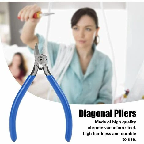 QERSTA Pinces Diagonales, Coupe-câbles Pour Câbles électriques De 5 Pouces Coupant Les Cisailles Latérales Avec Une Pince Affleurante Pour Plier Et Couper Les Fils électriques 2 QERSTA Pinces Diagonales, Coupe-câbles Pour Câbles électriques De 5 Pouces Coupant Les Cisailles Latérales Avec Une Pince Affleurante Pour Plier Et Couper Les Fils électriques – Image 2