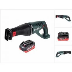 Scie électrique portative Soldes 36 METABO® Metabo ASE 18 LTX Scie Sabre Sans Fil 18 V + 1x Batterie 5,5 Ah - Sans Chargeur
