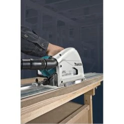 Scie Plongeante MAKITA 18V Li-Ion 5.0 Ah 165 Mm + 2 Batteries, Chargeur, Coffret - DSP600PT2J -Scie électrique portative Soldes 7141383 3