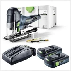 Festool PSC 420 EB Li-Basic Scie Sauteuse Sans Fil CARVEX Avec Boîtier Systainer + 2x Batteries BP 18 Li 3,1 Ah + Chargeur Rapide TCL 6 -Scie électrique portative Soldes 9480777 4