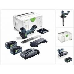 Festool ISC 240 Li 18 V Scie Sans Fil Pour Matériaux Isolants En Coffret Systainer + 2x Batteries BP 18 Li 5,2 As 18V 5,2 Ah Li-Ion + Chargeur TCL 6 -Scie électrique portative Soldes 9480801 3
