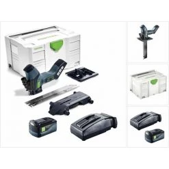 Festool ISC 240 Li 18 V Scie Sans Fil Pour Matériaux Isolants En Coffret Systainer + 1x Batterie 5,2 Ah ASI Bluetooth + Chargeur TCL 6