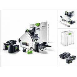 Festool TSC 55 REB-Li Plus Scie Plongeante Sans Fil 18 / 36 V Avec Boîtier Systainer Inclus 2x BP Batterie & Chargeur TCL 6 ( 201389 )