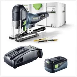 Festool PSC 420 Li 5,2 EB-Plus-SCA Scie Sauteuse Sans Fil CARVEX Avec Boîtier Systainer Inclus 1x Batterie BP 18 Li 5,2 AS 18V 5,2 Ah + Chargeur Rapide SCA 8 Li-Ion ( 574714 ) -Scie électrique portative Soldes 9480835 4