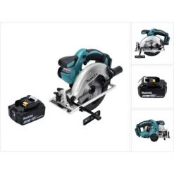 Makita DSS 611 18V Li-ion Scie Circulaire Sans Fil 165mm + 1x Batterie BL1850 5,0 Ah - Sans Chargeur