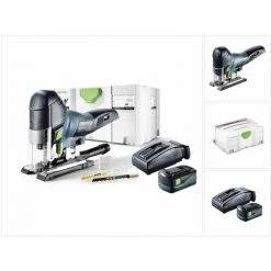 Festool PSC 420 Li EB Basic Starter Scie Sauteuse Sans Fil CARVEX Avec Boîtier Systainer Inclus 1x BP 5,2 Ah Batterie Und TCL 6 Chargeur