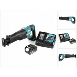Makita DJR 187 RT1 18 V Li-Ion Scie Récipro Sans Fil + 1x Batteries 5,0 Ah + Chargeur - Sans Coffret De Transport -Scie électrique portative Soldes 9481261 5