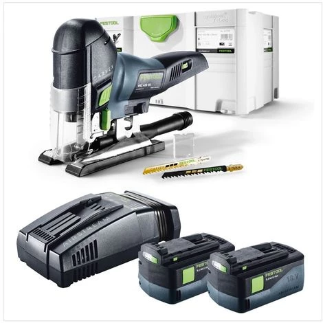Festool PSC 420 Li 5,2 EB-Basic Scie Sauteuse Sans Fil CARVEX Avec Boîtier Systainer + 2x Batteries BP 18 Li 5,2 AS 18V 5,2 Ah + Chargeur Rapide SCA 8 Li-Ion 2 Festool PSC 420 Li 5,2 EB-Basic Scie Sauteuse Sans Fil CARVEX Avec Boîtier Systainer + 2x Batteries BP 18 Li 5,2 AS 18V 5,2 Ah + Chargeur Rapide SCA 8 Li-Ion – Image 2