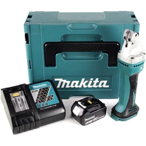 Makita DJS 161 RT1J 18 V Li-Ion Cisaille Métal Avec Coffret De Transport Makpac + 1x Batterie 5,0 Ah + Chargeur 3 Makita DJS 161 RT1J 18 V Li-Ion Cisaille Métal Avec Coffret De Transport Makpac + 1x Batterie 5,0 Ah + Chargeur – Image 3
