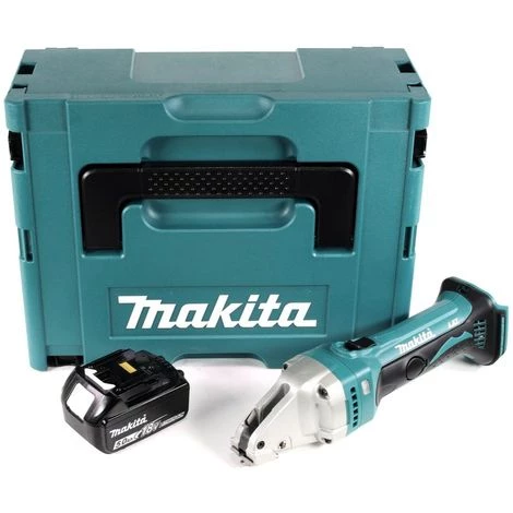 Makita DJS 161 T1J 18 V Li-Ion Cisaille Métal + Coffret De Transport Makpac + 1x Batterie 5,0 Ah - Sans Chargeur 2 Makita DJS 161 T1J 18 V Li-Ion Cisaille Métal + Coffret De Transport Makpac + 1x Batterie 5,0 Ah - Sans Chargeur – Image 2